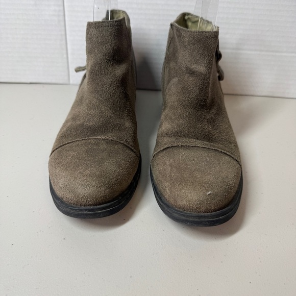 SOREL Leather Major Low Ankle Fossil Brown Boots Size 8 - Picture 3 of 14